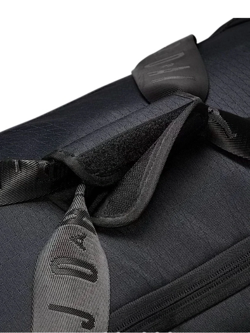 Jordan Black Travel Duffel with Padded Handles & Front Utility Pocket